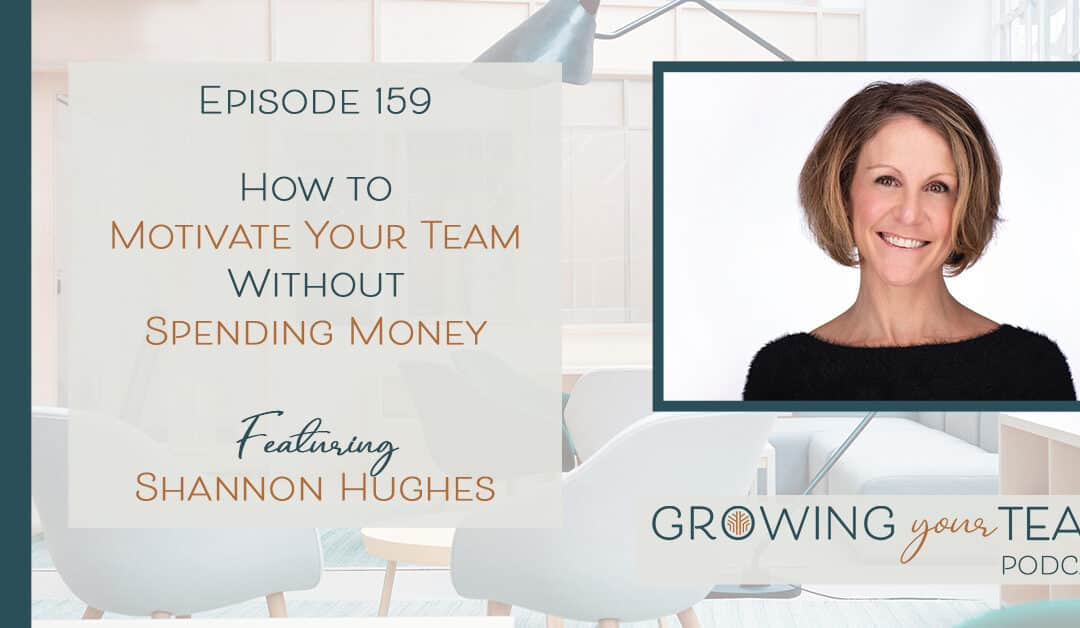 Ep159 – How to Motivate Your Team Without Spending Money with Shannon Hughes 