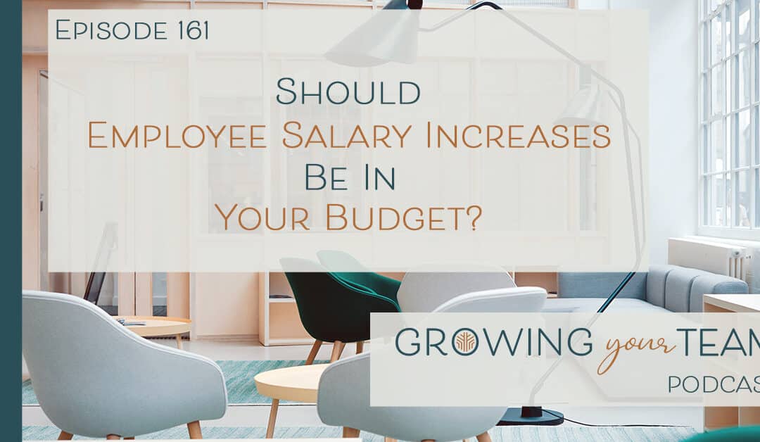 Ep161 – Should Employee Salary Increases be in Your Budget?