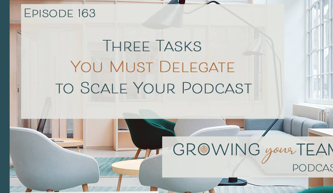 Ep163 – Three Tasks You Must Delegate to Scale Your Podcast