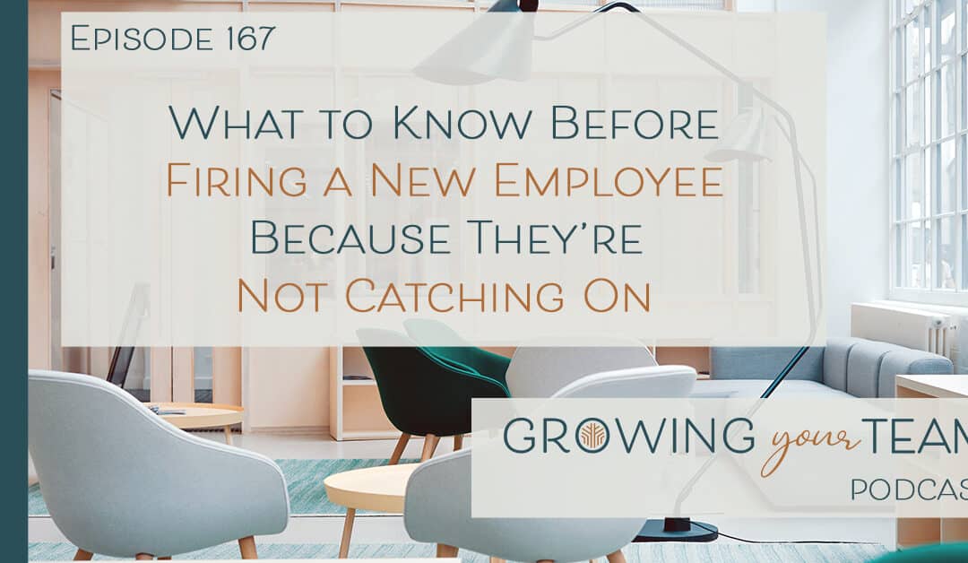 Ep167 – What to Know Before Firing a New Employee Because They’re Not Catching On