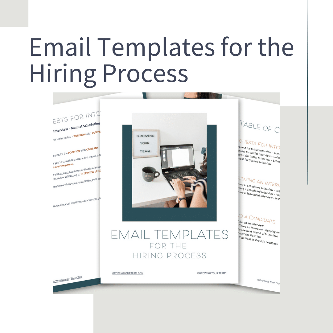 Email Templates for the Hiring Process