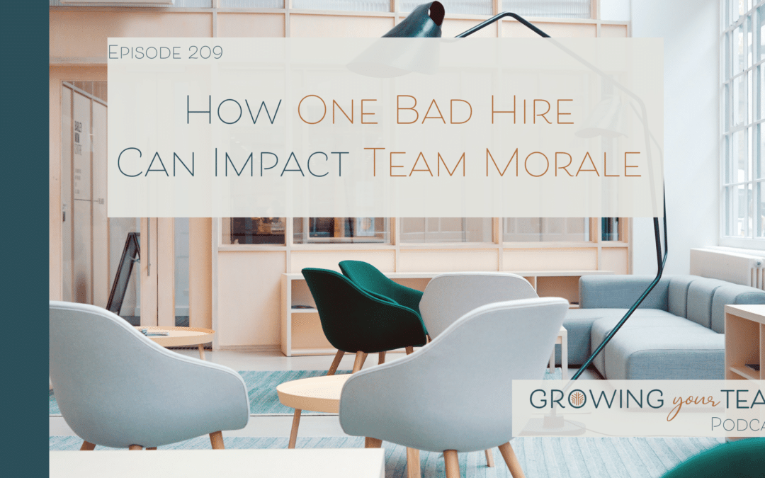 Ep209 – How One Bad Hire Can Impact Team Morale 